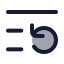 Listrestart icon with duotone rounded style