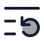 Listrestart icon with duotone standard style