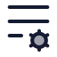 Listsetting icon with duotone rounded style