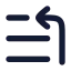 Liststart icon with solid rounded style