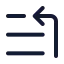 Liststart icon with stroke standard style