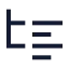 Listtree icon with stroke sharp style