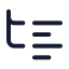 Listtree icon with stroke standard style