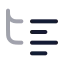 Listtree icon with twotone rounded style
