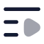 Listvideo icon with bulk rounded style