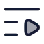 Listvideo icon with duotone rounded style
