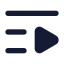 Listvideo icon with solid standard style
