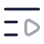 Listvideo icon with twotone rounded style