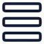 Listview icon with stroke rounded style