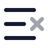 List X icon preview