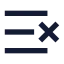 Listx icon with solid sharp style