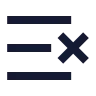 List X icon preview