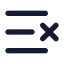Listx icon with solid standard style