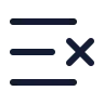 List X icon preview