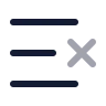List X icon preview