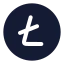 Litecoin icon with solid rounded style