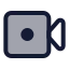 Livestreaming icon with duotone standard style