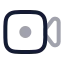Livestreaming icon with twotone rounded style
