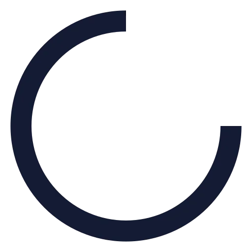 Loader Circle Icon in Solid Sharp style