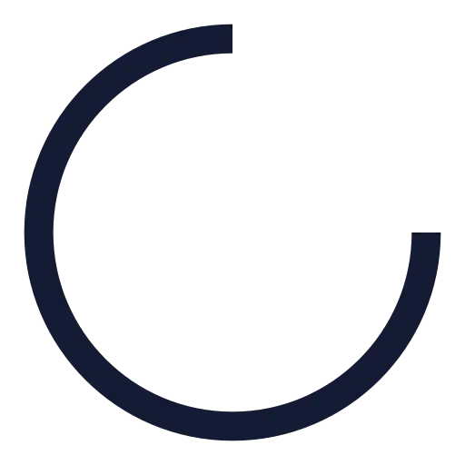 Loader Circle Icon in Stroke Sharp style