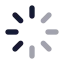 Loading icon with bulk rounded style