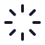 Loading icon with stroke rounded style