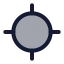 Locate icon with duotone standard style
