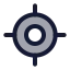 Locatefixed icon with duotone rounded style