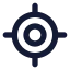 Locatefixed icon with solid rounded style