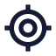 Locatefixed icon with solid sharp style