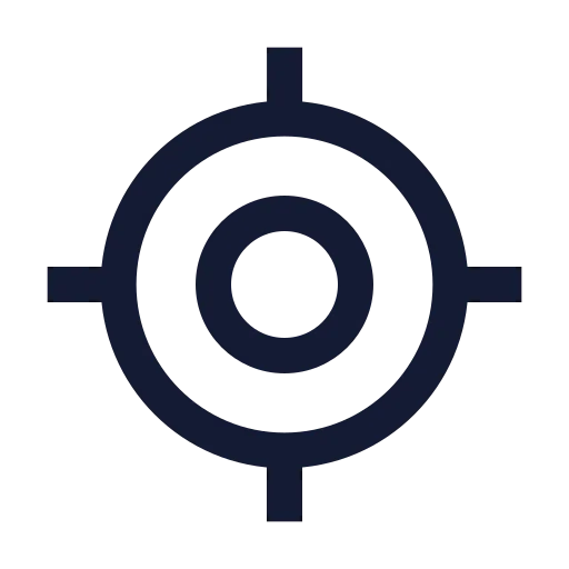 Locate Fixed Icon in Stroke Sharp style
