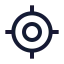 Locatefixed icon with stroke sharp style