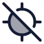 Locateoff icon with duotone rounded style