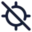 Locateoff icon with solid standard style