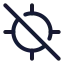 Locateoff icon with stroke rounded style