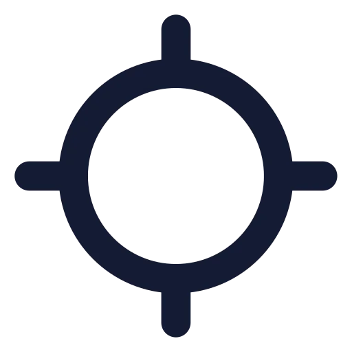 Locate Icon in Solid Rounded style