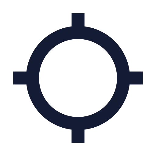 Locate Icon in Solid Sharp style