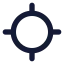 Locate icon with solid standard style