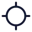 Locate icon with stroke rounded style