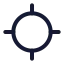 Locate icon with stroke standard style