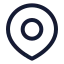 Location icon with stroke standard style