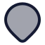 Location icon with duotone rounded style