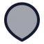 Location icon with duotone standard style