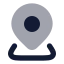 Location icon with bulk rounded style