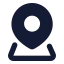 Location icon with solid standard style
