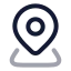 Location icon with twotone rounded style