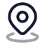 Location icon with twotone rounded style