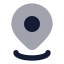 Location icon with bulk rounded style