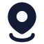 Location icon with solid standard style