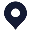 Location icon with solid sharp style
